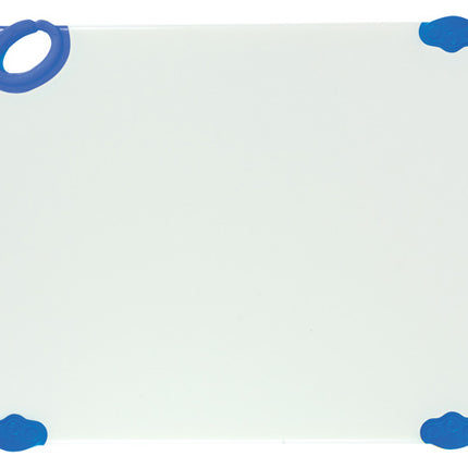 Winco CBN-1520BU 15" x 20" Blue StatikBoard Co-Polymer Plastic Cutting Board with Hook