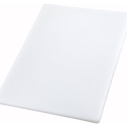 Winco CBXH-1824 18" x 24" x 1" White Plastic Cutting Board