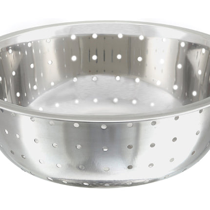 Winco CCOD-11L 5.25 Qt. Stainless Steel Chinese Colander with Large Holes