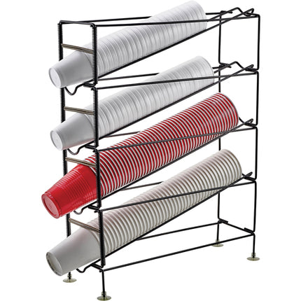 Winco CDR-4 4-Tier Cup Dispensing Rack