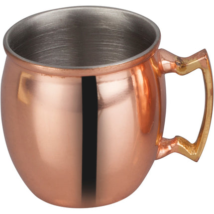 Winco CMM-2 2 oz. Mini Moscow Mule Mug with Smooth Copper Finish