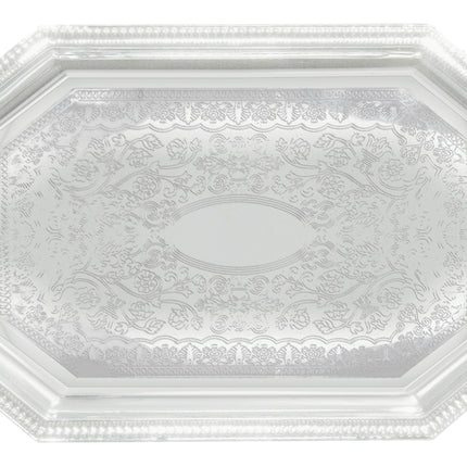 Winco CMT-1217 Octagonal Chrome Serving Tray