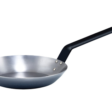 Winco CSFP-7 7-7/8" Polished Carbon Steel French Style Fry Pan