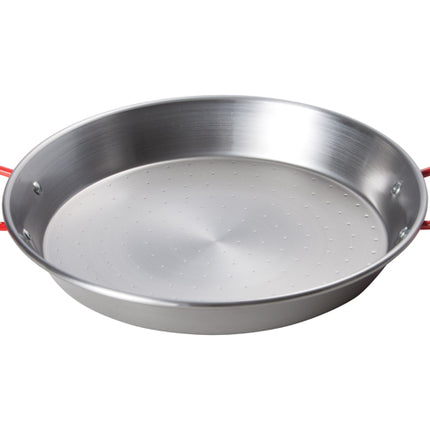 Winco CSPP-11 11" Polished Carbon Steel Paella Pan