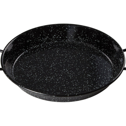 Winco CSPP-11E 11" Enameled Carbon Steel Paella Pan