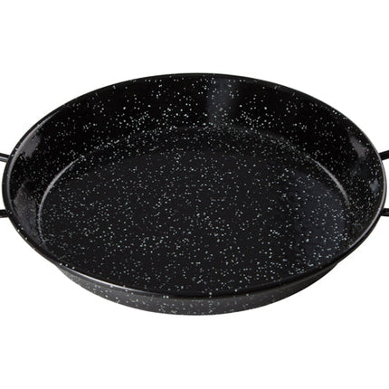 Winco CSPP-23E 23" Enameled Carbon Steel Paella Pan