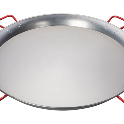 Winco CSPP-35 35.5" Polished Carbon Steel Paella Pan