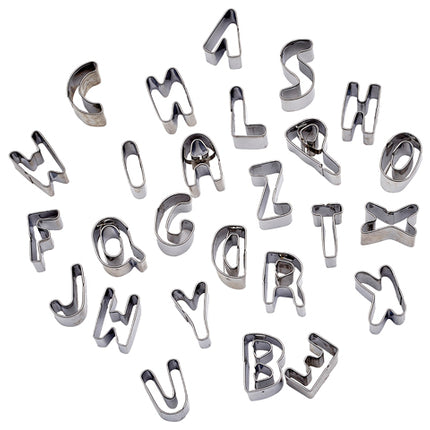 Winco CST-34 26 Piece Letters Pastry Cutter Set