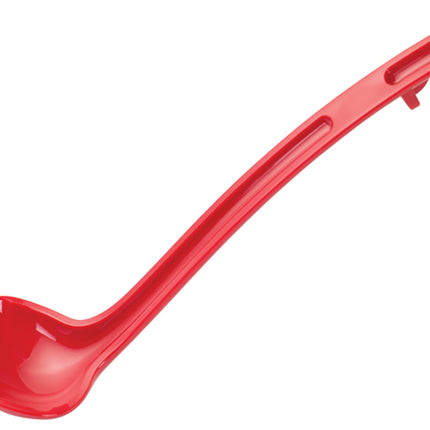 Winco CVLD-8R Red 8 1/2" Polycarbonate 3/4 oz. Serving Ladle