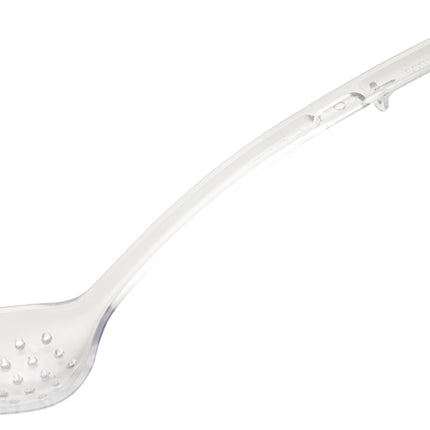 Winco CVPS-15C Clear 15" Polycarbonate 1 1/2 oz. Perforated Serving Spoon