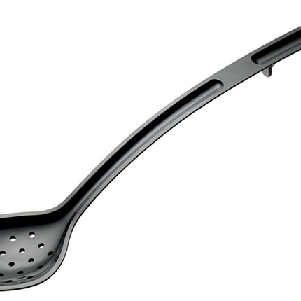 Winco CVPS-15K Black 15" Polycarbonate 1 1/2 oz. Perforated Serving Spoon