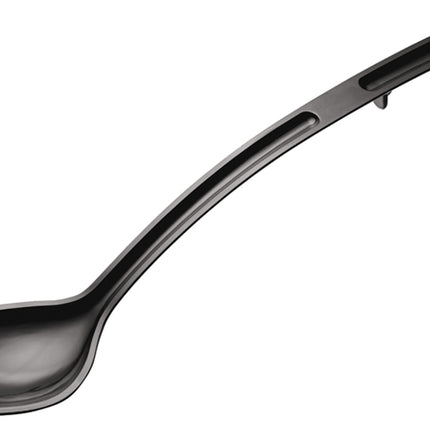 Winco CVSS-15K 15" Black Polycarbonate 1 1/2 oz. Serving Spoon