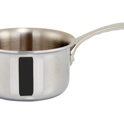 Winco DCSP-3S 3-1/2" 11 Oz. Tri-Ply Stainless Steel Mini Sauce Pan