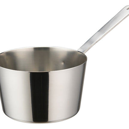Winco DCWB-102S Stainless Steel 3-3/8" Diameter Mini Tapered Sauce Pan Serving Dish with Handle