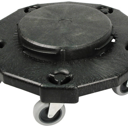 Winco DLR-2 18" Black Extra-Heavy Duty Plastic Dolly