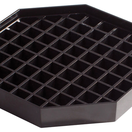 Winco DT-60 6" Black Octagon Pitcher Drip Tray