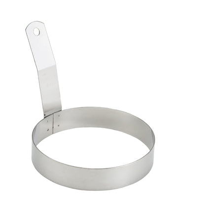 Winco EGR-5 5" Stainless Steel Egg Ring with Handle