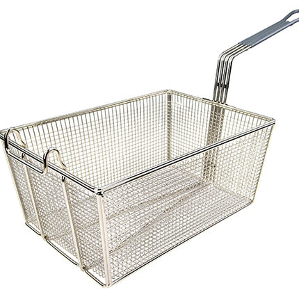 Winco FB-35 Rectangular Fry Basket with Gray Handle 13 1/4" x 9 1/2"