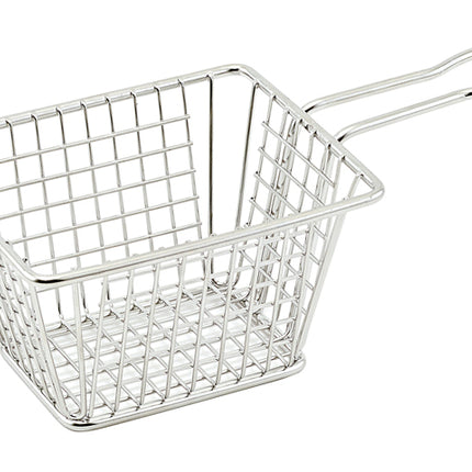 Winco FBM-544T 5" Rectangular Stainless Steel Fry Basket