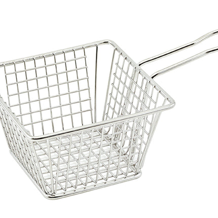 Winco FBM-554S 5" Square Stainless Steel Fry Basket