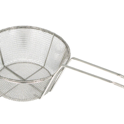 Winco FBR-11 10-1/2" x 6" Round Coarse Mesh Fry Basket