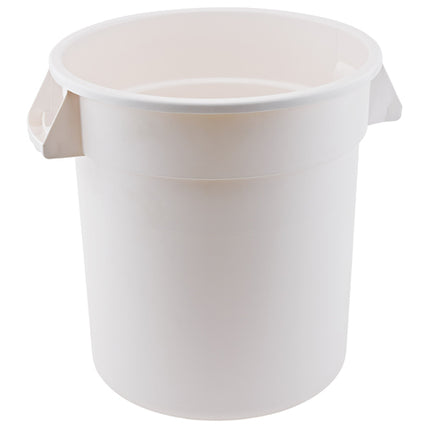 Winco FCW-10 Heavy Duty White Polyethylene 10 Gallon Container