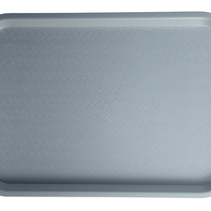 Winco FFT-1014E Plastic 10" x 14" Gray Cafeteria Tray