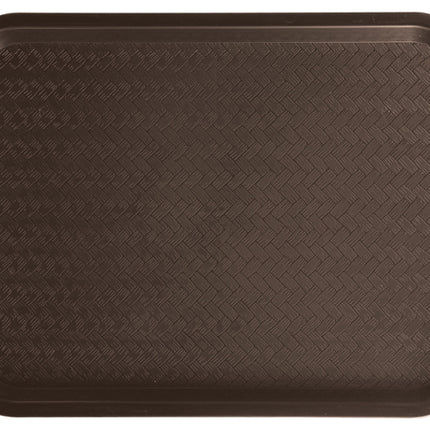 Winco FFT-1216B Plastic 12" x 16" Brown Cafeteria Tray