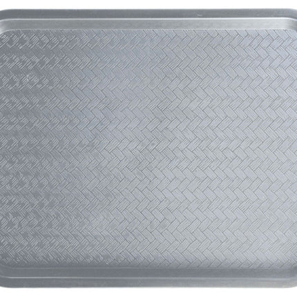 Winco FT-1216E Plastic 12" x 16" Gray Cafeteria Tray