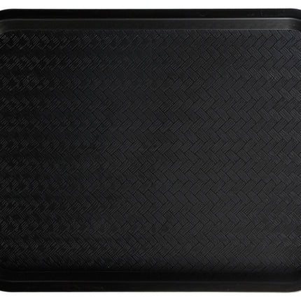 Winco FFT-1216K Plastic 12" x 16" Black Cafeteria Tray