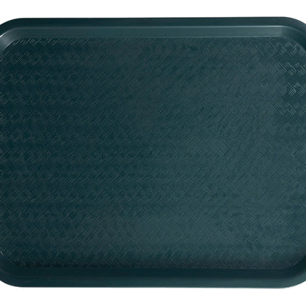 Winco FFT-1418G Plastic 14" x 18" Green Cafeteria Tray