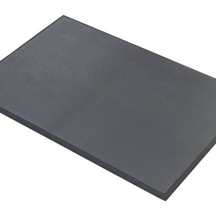 Winco FMG-23K Anti-Fatigue Black Floor Mat - 2 x 3 x 1/2"