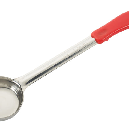 Winco FPS-2 2 oz. One-Piece Solid Portion Spoon/Spoodle