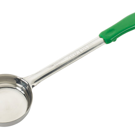 Winco FPS-4 4 oz. One-Piece Solid Portion Spoon/Spoodle