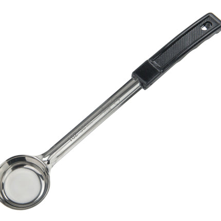 Winco FPSN-1 Black 1 Oz. One-Piece Solid Portion Spoon/Spoodle