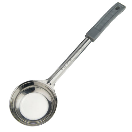 Winco FPSN-4 Gray 4 Oz. One-Piece Solid Portion Spoon/Spoodle