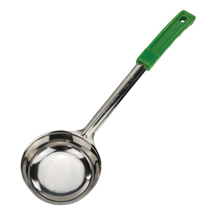 Winco FPSN-6 Green 6 Oz. One-Piece Solid Portion Spoon/Spoodle