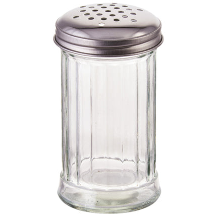 Winco G-103 12 oz. Cheese Shaker with Perforated Top