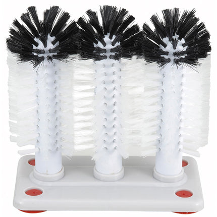 Winco GWB-3 3 Glass Washing Brushes with Plastic Base