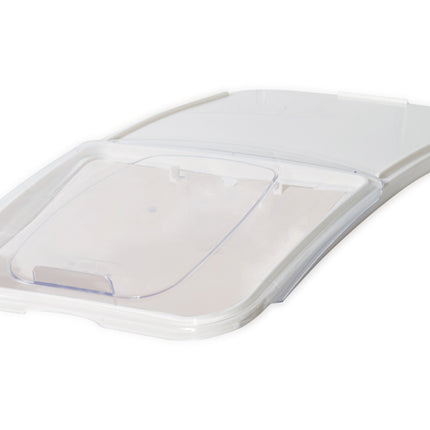 Winco IB-27-LE White Polycarbonate Lid for IB-27