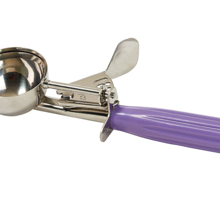 Winco ICD-20P 2 Oz. Allergen Free Purple Handle Stainless Steel #20 Ice Cream Disher