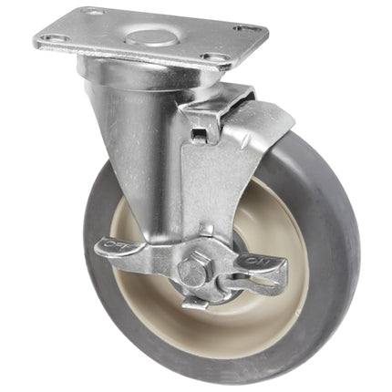 Winco IFT-C5B 5" Brake Caster for IFT-2 Food Carrier