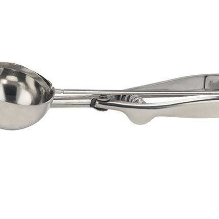 Winco ISS-12 #12 Round Squeeze Handle Disher Portion Scoop - 3.25 oz.