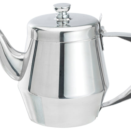 Winco JB2920 20 oz. Stainless Steel Gooseneck Teapot