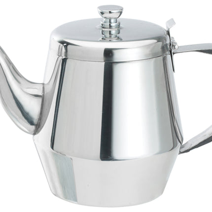 Winco JB2928 28 oz. Stainless Steel Gooseneck Teapot