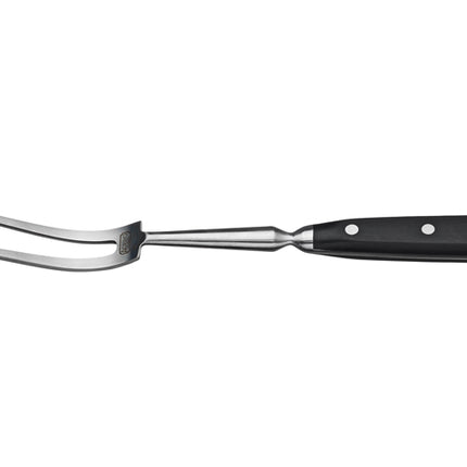 Winco KFP-140 Acero 14" German Steel Carving Fork with POM Handle