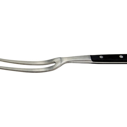 Winco KFP-62 Acero 6" Stainless Steel Curved Carving Fork