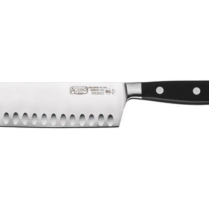 Winco KFP-73 Acero 7" Hollow Ground Nakiri Knife