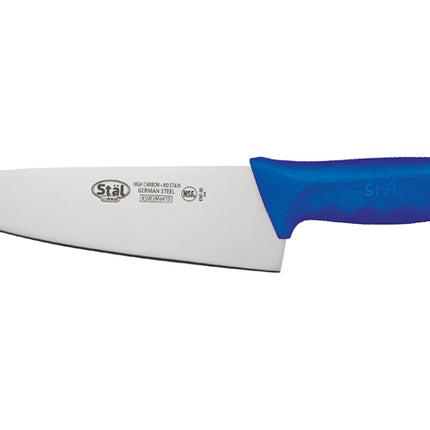 Winco KWP-80U Stäl 8" Chefs Knife with Blue Handle