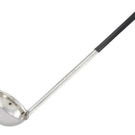 Winco LDC-6 6 oz LDC Series One-Piece Stainless Steel Serving Ladle With 12" Black Handle